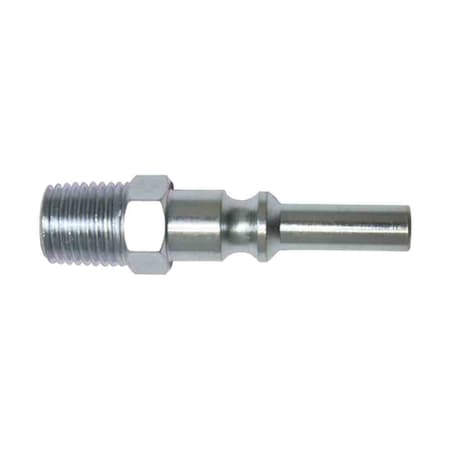 Interstate Pneumatics 1/4 Inch Lincoln Series Coupler Plug x 1/4 Inch Male NPT, PK 50 CPL441-50K